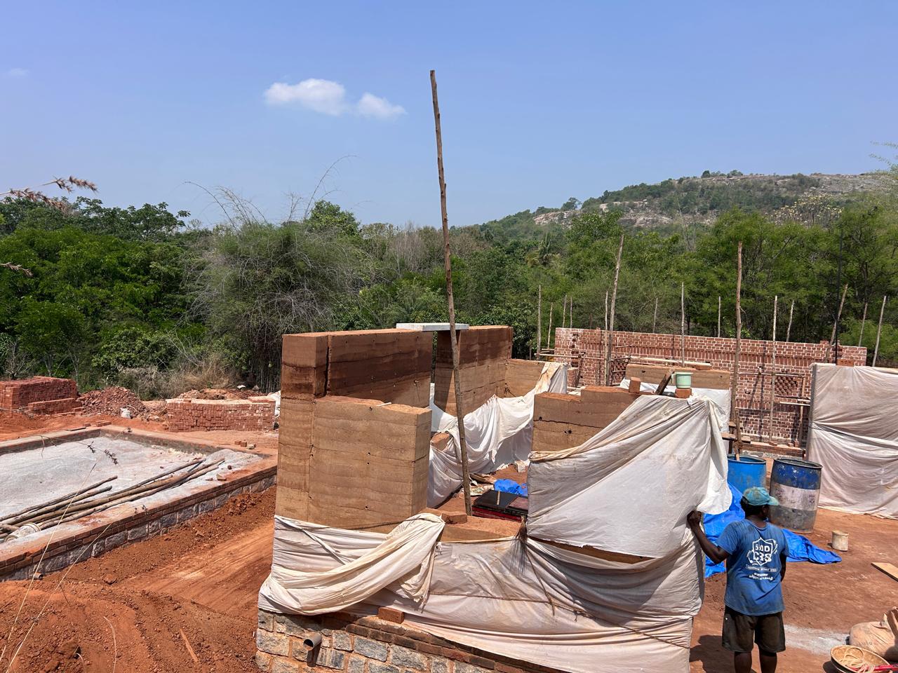 Bengaluru ongoing residential complex construction