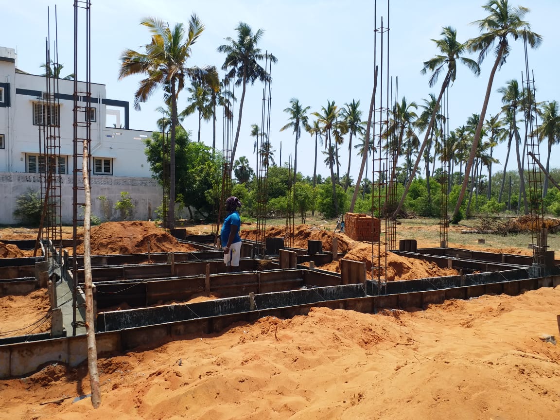 Bengaluru ongoing residential complex construction
